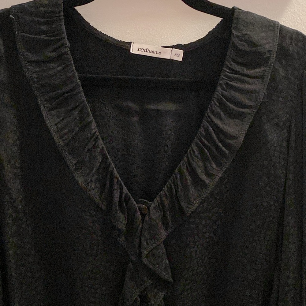 Black Button-Down, Blouse - image 2